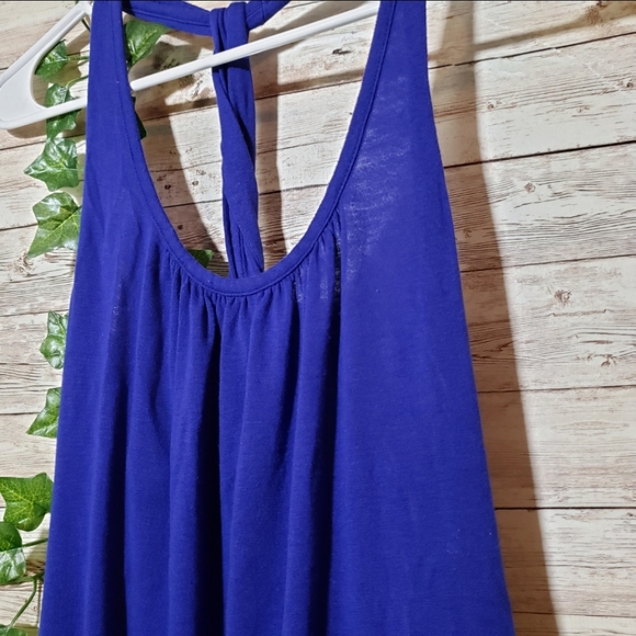 Forever 21 Plum Violet Braid Racerback Tank Top Shirt - Picture 2 of 5